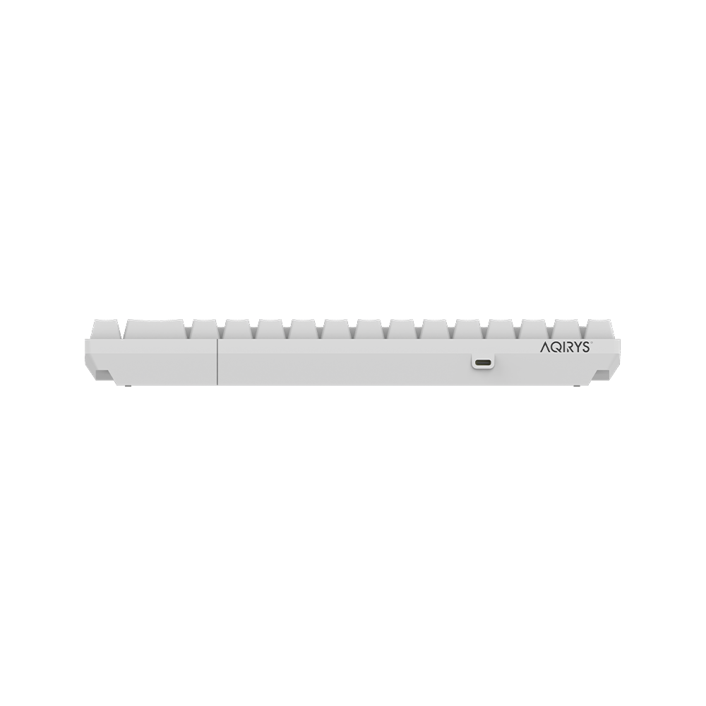 AQIRYS Klawiatura mechaniczna 65%/68 klawiszy Dual Mode: Wirelles&BT+Wired MIRA white