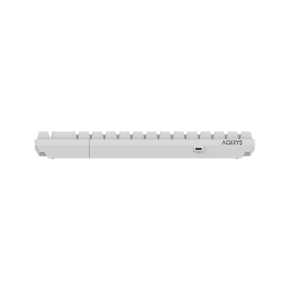 AQIRYS Klawiatura mechaniczna 65%/68 klawiszy Dual Mode: Wirelles&BT+Wired MIRA white