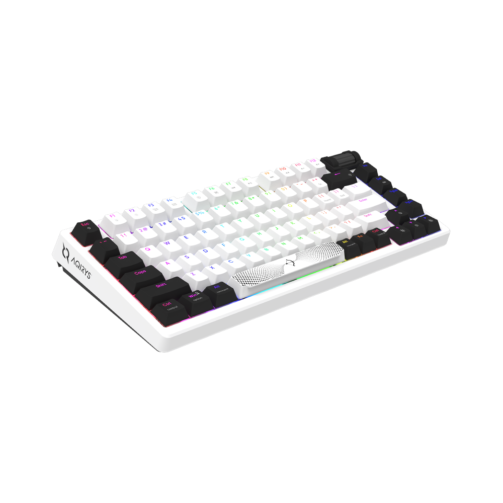 AQIRYS Klawiatura mechaniczna 75%/81 klawiszy przewodowa ADARA MINI white/black