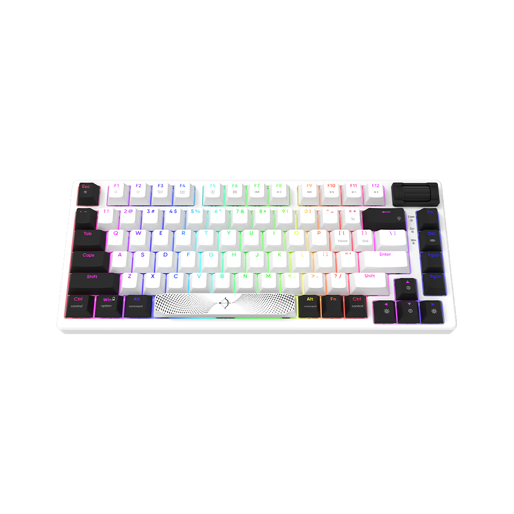 AQIRYS Klawiatura mechaniczna 75%/81 klawiszy przewodowa ADARA MINI white/black