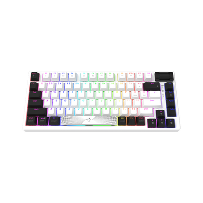 AQIRYS Klawiatura mechaniczna 75%/81 klawiszy przewodowa ADARA MINI white/black