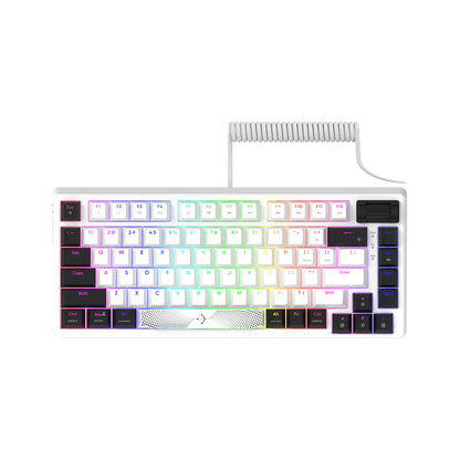 AQIRYS Klawiatura mechaniczna 75%/81 klawiszy przewodowa ADARA MINI white/black