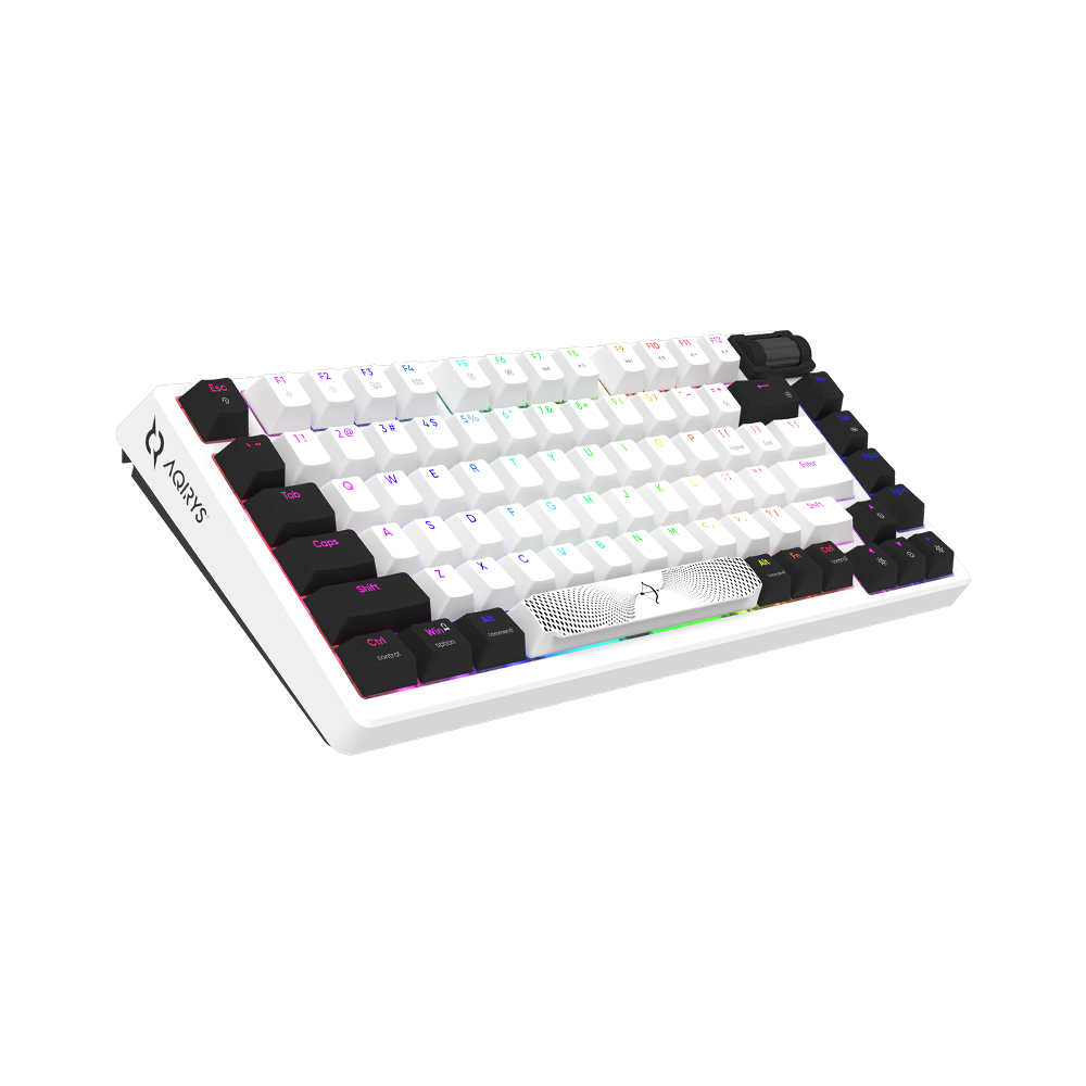 AQIRYS Klawiatura mechaniczna 75%/81 klawiszy przewodowa ADARA MINI white/black