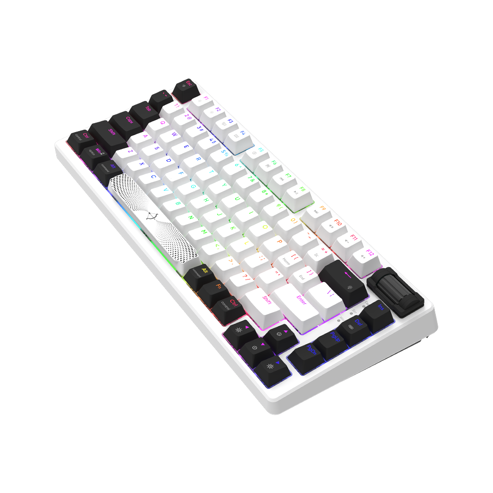 AQIRYS Klawiatura mechaniczna 75%/81 klawiszy przewodowa ADARA MINI white/black
