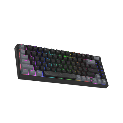 AQIRYS Klawiatura mechaniczna 75%/81 klawiszy przewodowa ADARA MINI black/grey