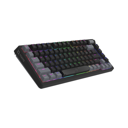 AQIRYS Klawiatura mechaniczna 75%/81 klawiszy przewodowa ADARA MINI black/grey