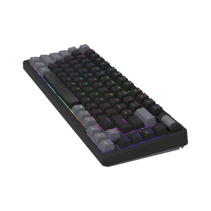 AQIRYS Klawiatura mechaniczna 75%/81 klawiszy przewodowa ADARA MINI black/grey