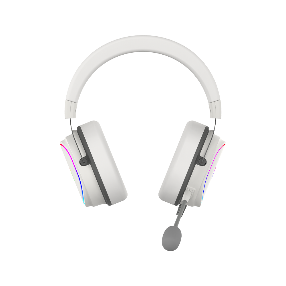 AQIRYS Słuchawki przewodowe ALTAIR 7.1 RGB white