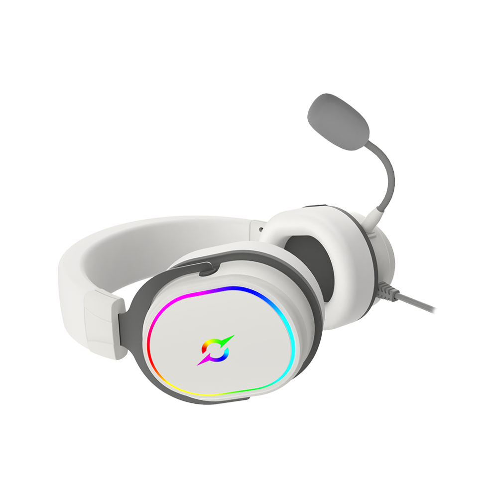 AQIRYS Słuchawki przewodowe ALTAIR 7.1 RGB white