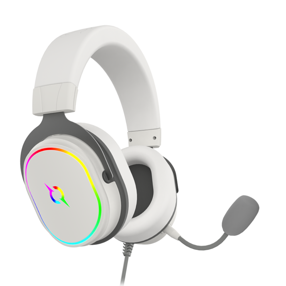 AQIRYS Słuchawki przewodowe ALTAIR 7.1 RGB white