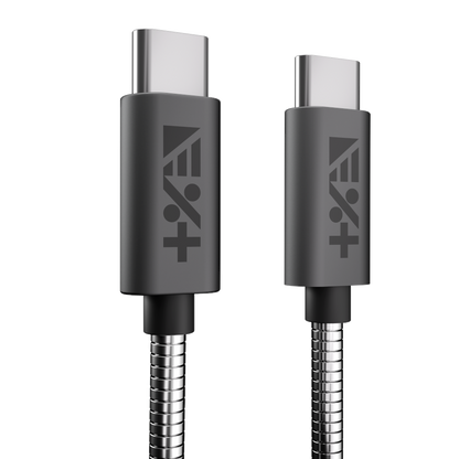 NEXT ONE Kabel Metallic USB-C / USB-C 1,2 m space gray
