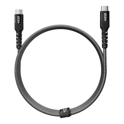 NEXT ONE Kabel Braided USB-C / USB-C 1,2 m space gray