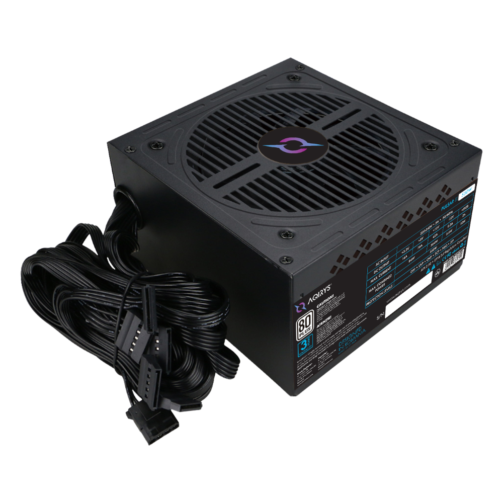 AQIRYS Zasilacz ATX / 80 Plus White Certified PULSAR SI 550W 3YW black