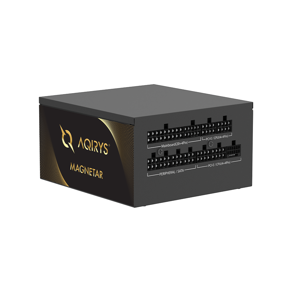 AQIRYS Zasilacz ATX / 80 Plus Gold Certified MAGNETAR 750W PCIe 5.0 8YW black