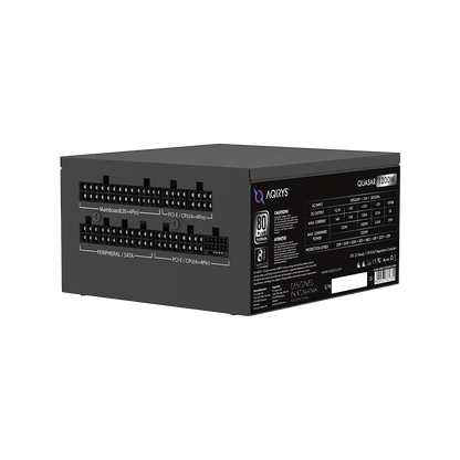 AQIRYS Zasilacz ATX / 80 Plus Platinum Certified QUASAR 1200W PCIe 5.0 8YW black