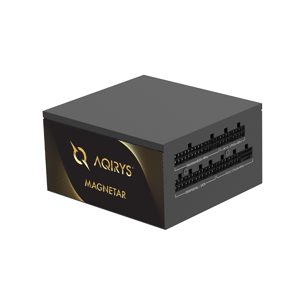 AQIRYS Zasilacz ATX / 80 Plus Gold Certified MAGNETAR 850W PCIe 5.0 8YW black