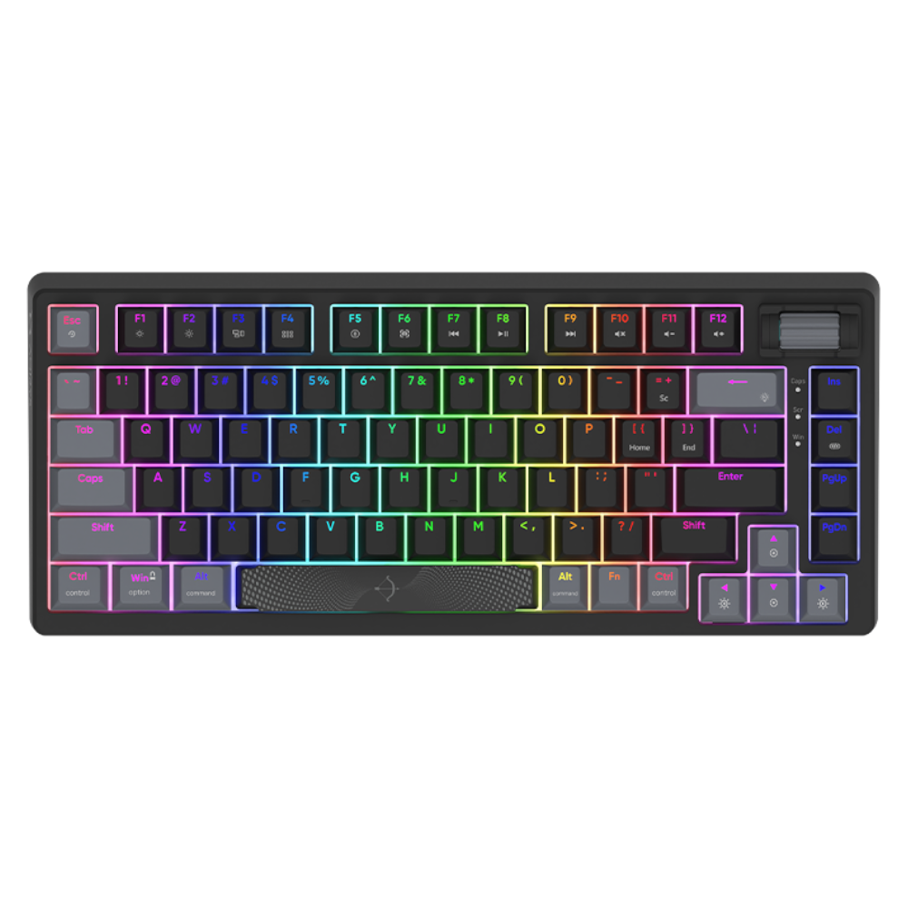 AQIRYS Klawiatura mechaniczna 75%/81 klawiszy przewodowa ADARA MINI black/grey