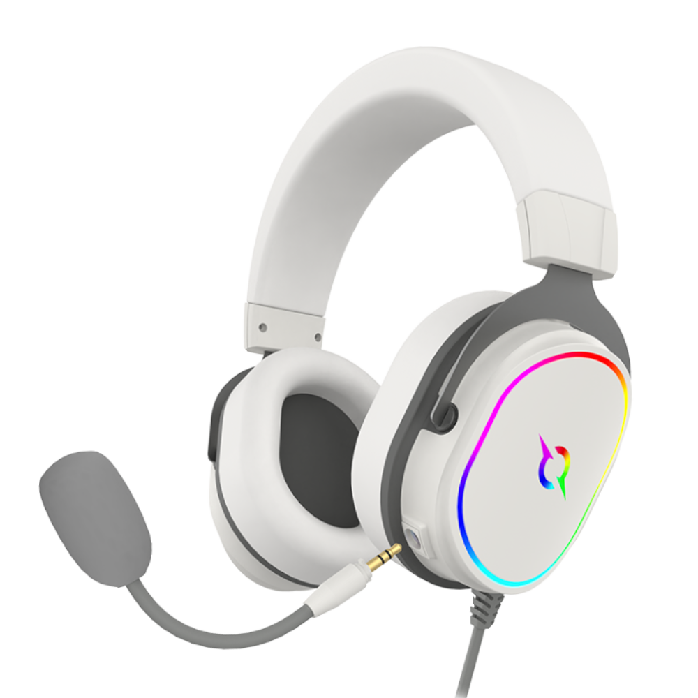 AQIRYS Słuchawki przewodowe ALTAIR 7.1 RGB white