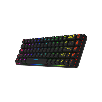 AQIRYS Klawiatura mechaniczna 65%/68 klawiszy Dual Mode: Wirelles&BT+Wired MIRA black