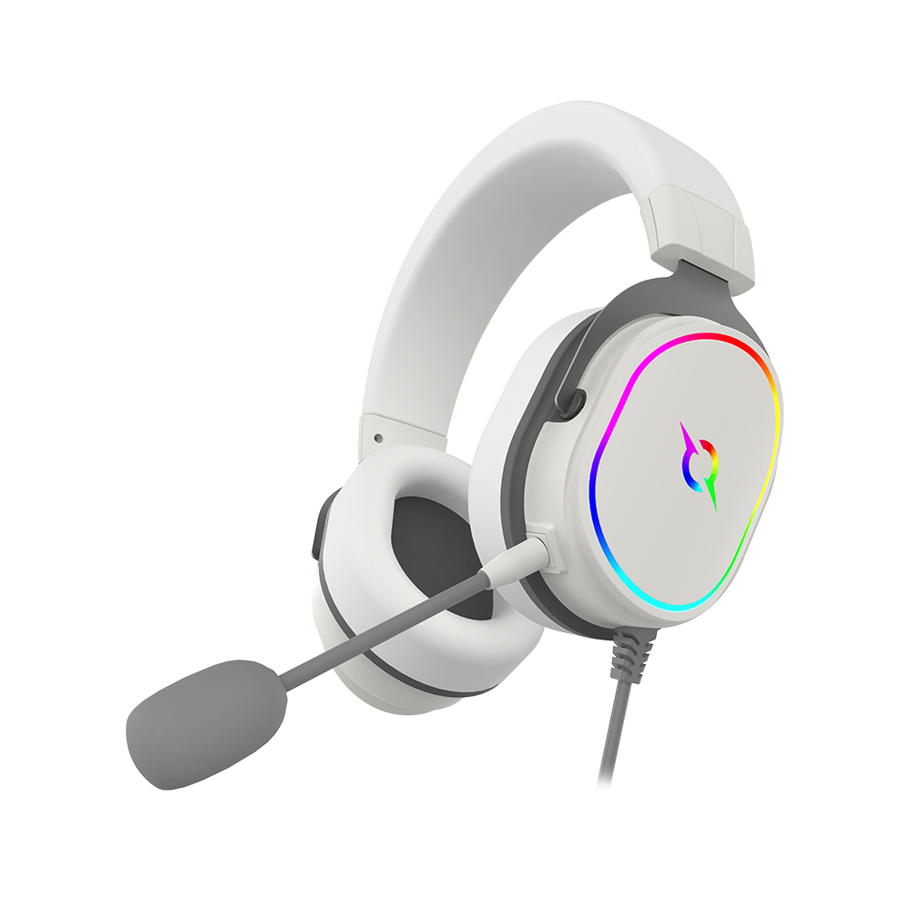 AQIRYS Słuchawki przewodowe ALTAIR 7.1 RGB white