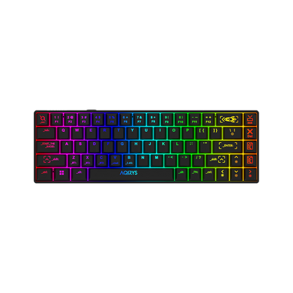 AQIRYS Klawiatura mechaniczna 65%/68 klawiszy Dual Mode: Wirelles&BT+Wired MIRA black