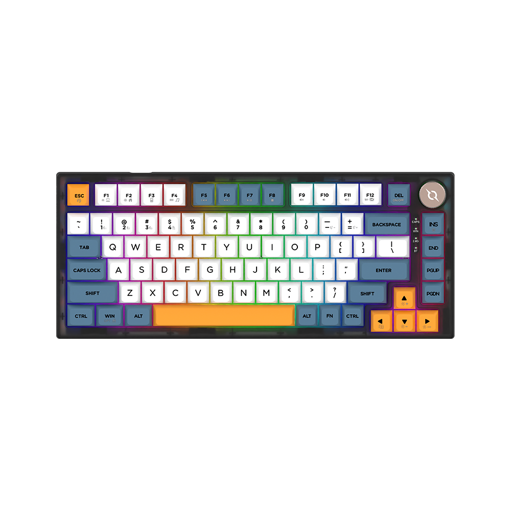 AQIRYS Klawiatura mechaniczna 75%/82 klawiszy Dual Mode: Wirelles&BT+Wired LIBERTAS black