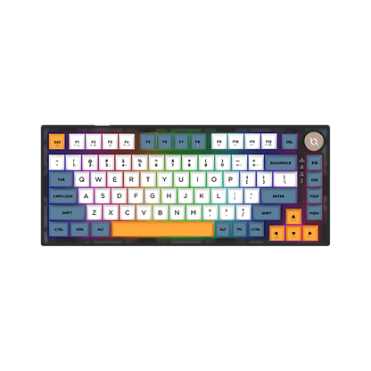 AQIRYS Klawiatura mechaniczna 75%/82 klawiszy Dual Mode: Wirelles&BT+Wired LIBERTAS black