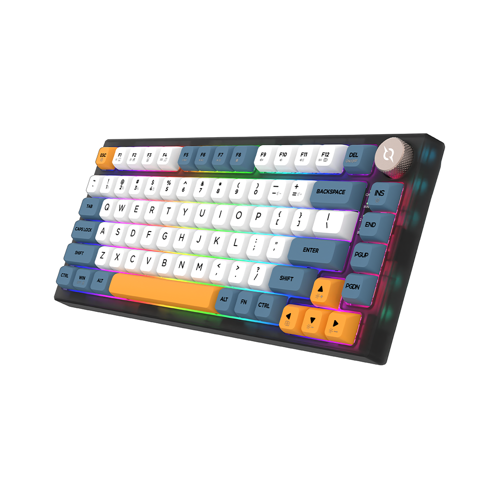 AQIRYS Klawiatura mechaniczna 75%/82 klawiszy Dual Mode: Wirelles&BT+Wired LIBERTAS black