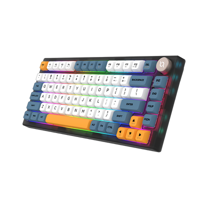 AQIRYS Klawiatura mechaniczna 75%/82 klawiszy Dual Mode: Wirelles&BT+Wired LIBERTAS black