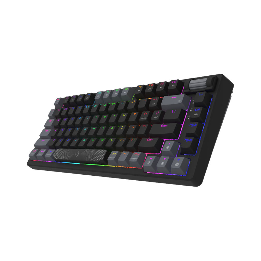 AQIRYS Klawiatura mechaniczna 75%/81 klawiszy przewodowa ADARA MINI LE black/grey