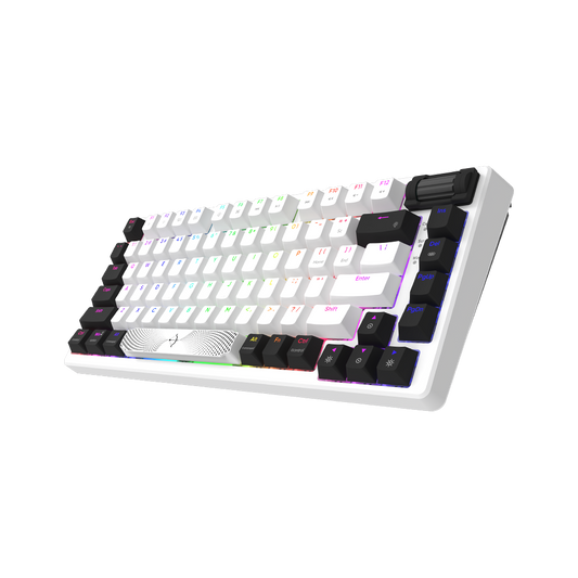 AQIRYS Klawiatura mechaniczna 75%/81 klawiszy przewodowa ADARA MINI white/black