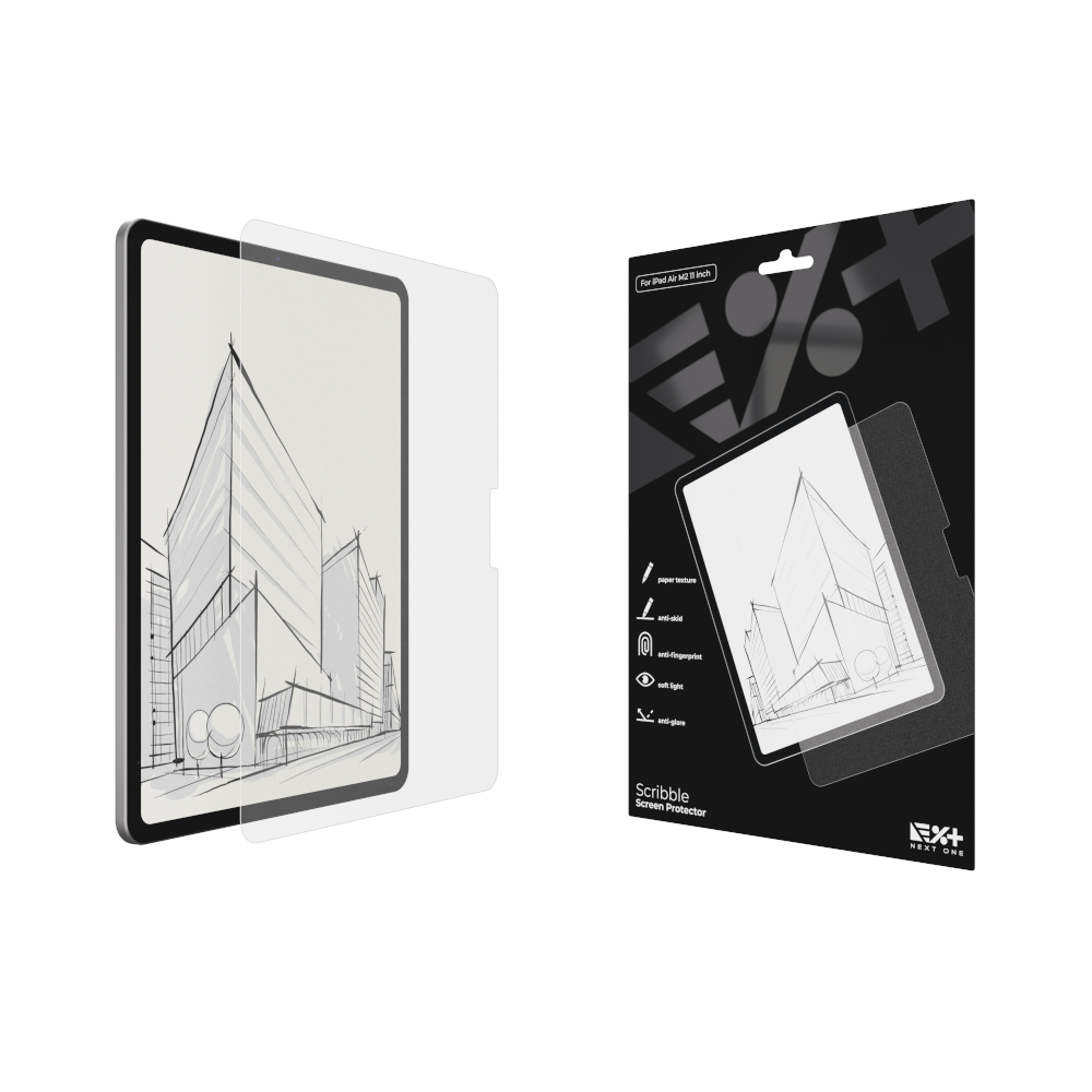 NEXT ONE Ochrona ekranu z teksturą papieru Scribble iPad Air M2 11"