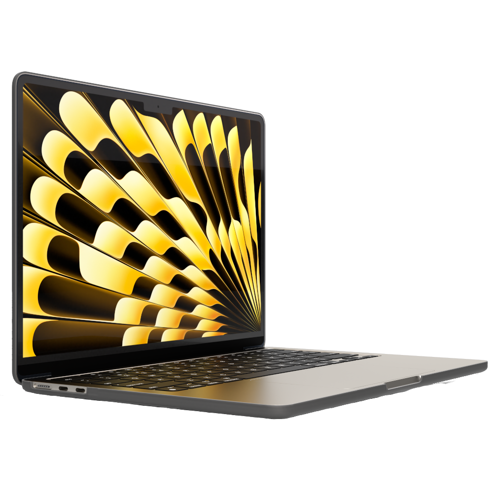 NEXT ONE Etui SafeGuard MacBook Air 15" M2 / M3 / M4 / M5 smoke black