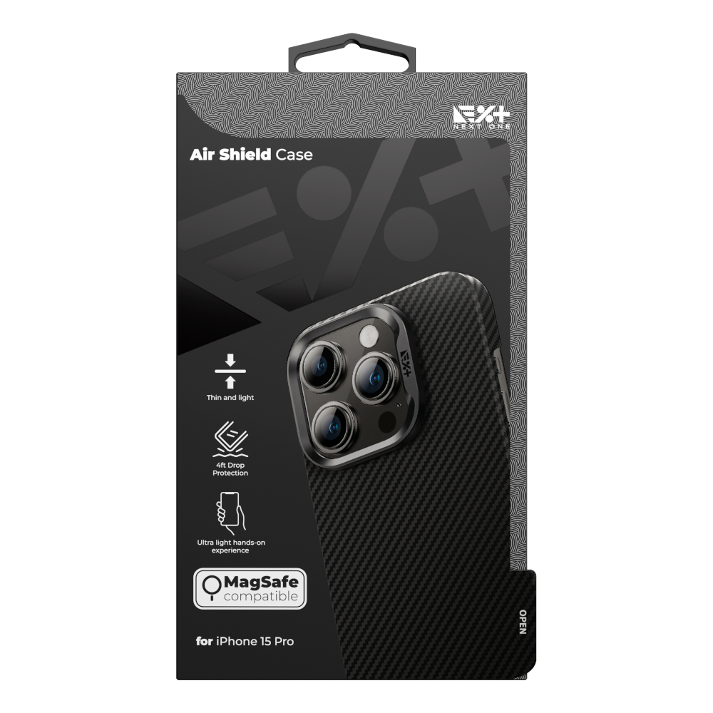 NEXT ONE Etui AirShield MagSafe Carbon iPhone 15 Pro