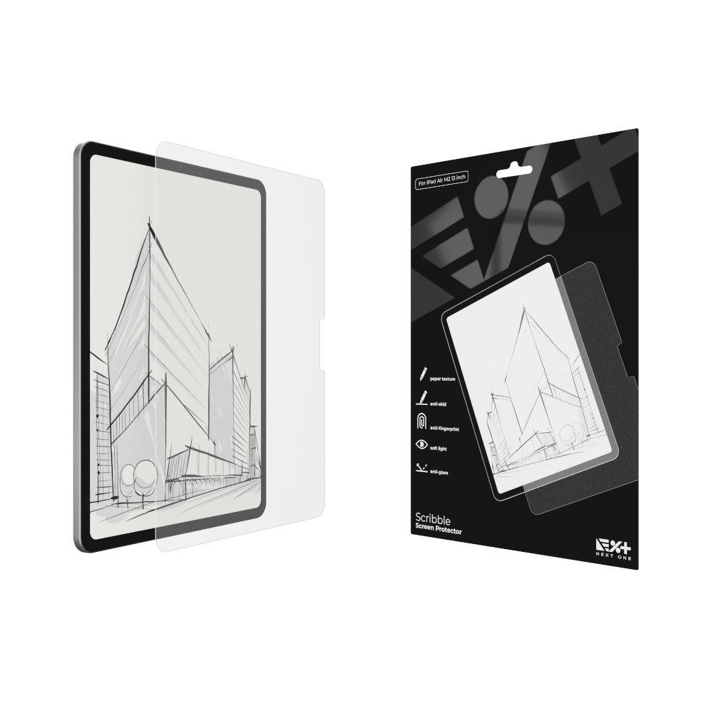 NEXT ONE Ochrona ekranu z teksturą papieru Scribble iPad Air M2 13"