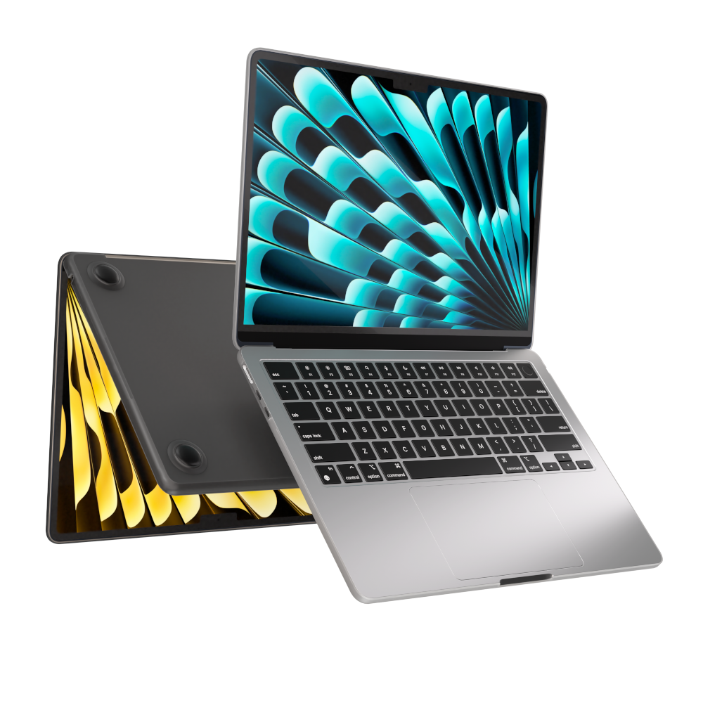 NEXT ONE Etui SafeGuard MacBook Air 15" M2 / M3 / M4 / M5 smoke black