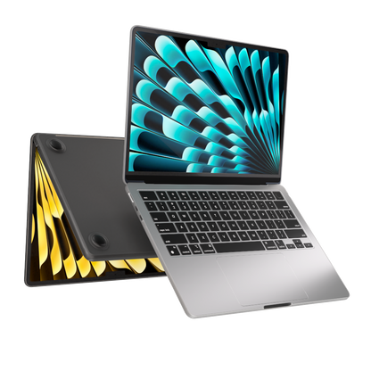 NEXT ONE Etui SafeGuard MacBook Air 15" M2 / M3 / M4 / M5 smoke black