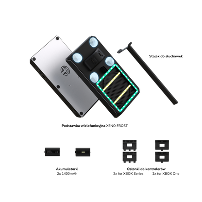 YAXO Podstawka chłodząca i ładująca XENO FROST do XBOX Series X/S Techno Black