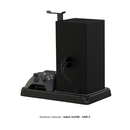 YAXO Podstawka chłodząca i ładująca XENO FROST do XBOX Series X/S Techno Black
