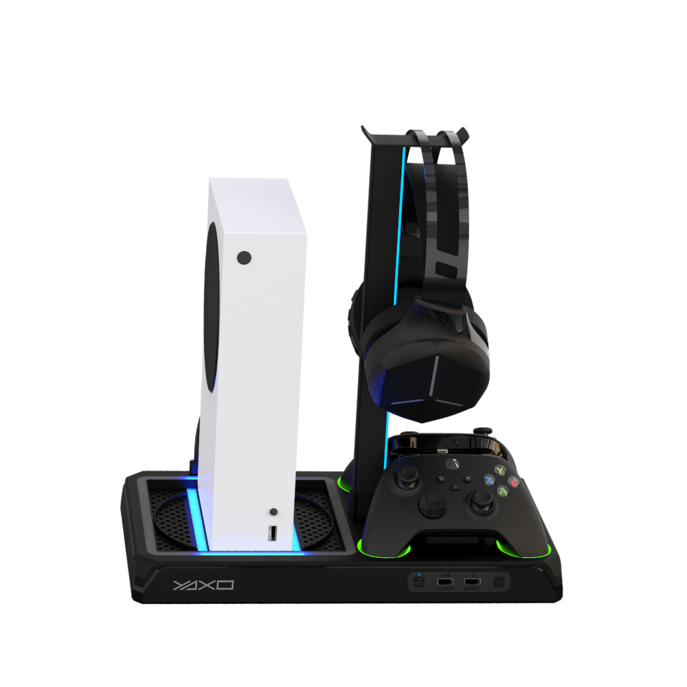 YAXO Podstawka chłodząca i ładująca XENO FROST do XBOX Series X/S Techno Black