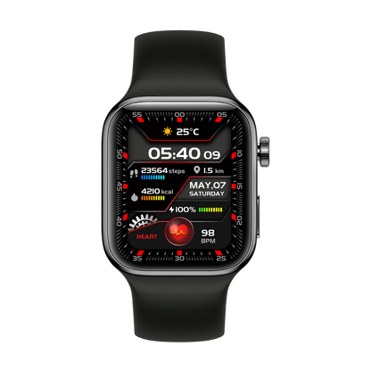 YAXO Smartwatch TAMPA Titanium Black
