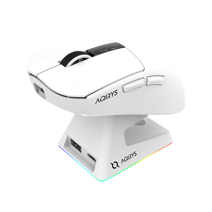 AQIRYS Myszka Dual Mode: Wirelles+Wired ZEPHYR white