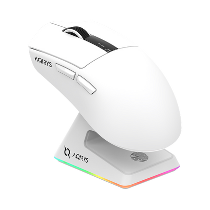 AQIRYS Myszka Dual Mode: Wirelles+Wired ZEPHYR white