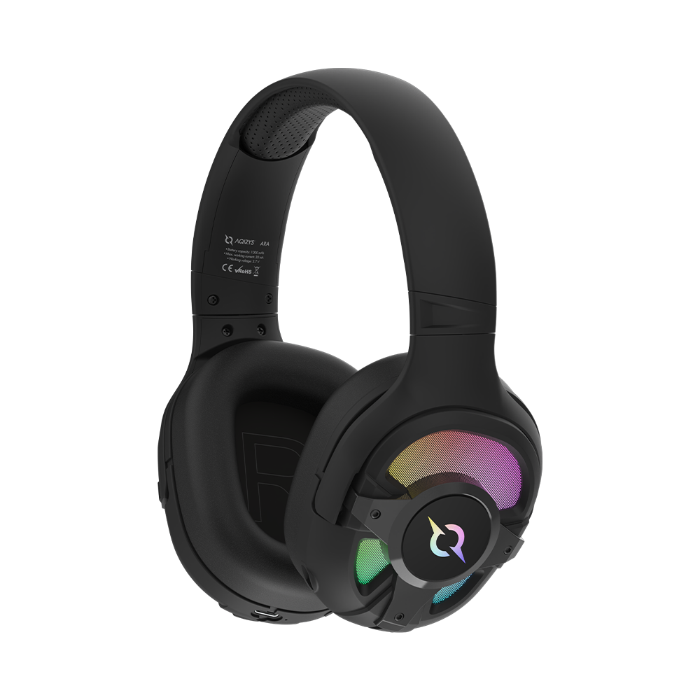 AQIRYS Słuchawki Dual Mode: Wirelles&BT+Wired ARA black