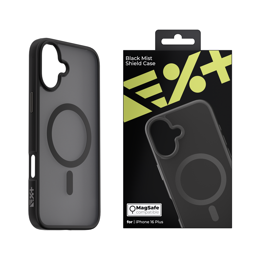 NEXT ONE Etui Mist Shield MagSafe iPhone 16 Plus black