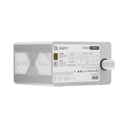 AQIRYS Zasilacz ATX / 80 Plus Bronze Certified PULSAR 750W 6YW white