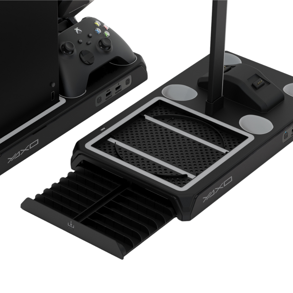YAXO Podstawka chłodząca i ładująca XENO FROST do XBOX Series X/S Techno Black