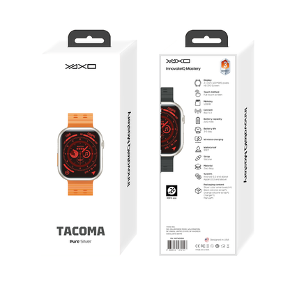YAXO Smartwatch TACOMA Pure Silver
