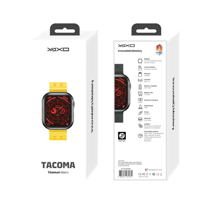 YAXO Smartwatch TACOMA Titanium Black