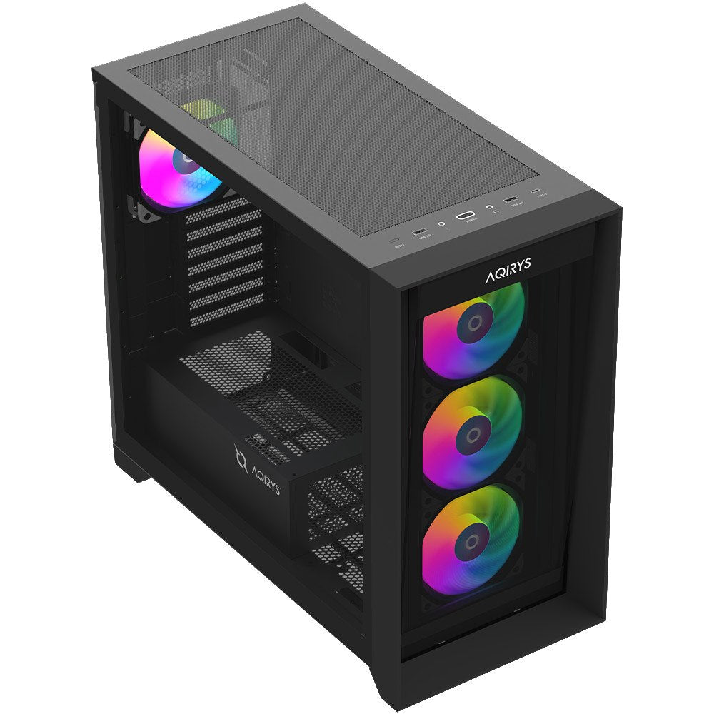 AQIRYS Obudowa do komputera XO-1 ARGB black